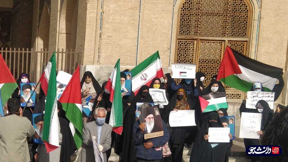 تجمع اعتراضی دانشجویان اصفهانی علیه جنایات رژیم صهیونیسم برگزار شد