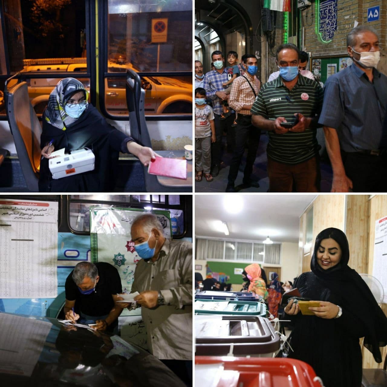 رای گیری تا ساعت ۲ بامداد تمدید شد / پایان رای گیری در روستا‌های استان تهران / بازدید رئیس مجلس از ستاد انتخابات