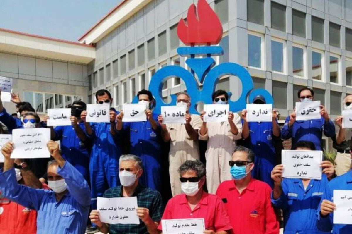 مروری بر اعتراضات کارگران صنعت نفت / شعله‌های اعتراض در میان دکل‌های نفت و گاز 5