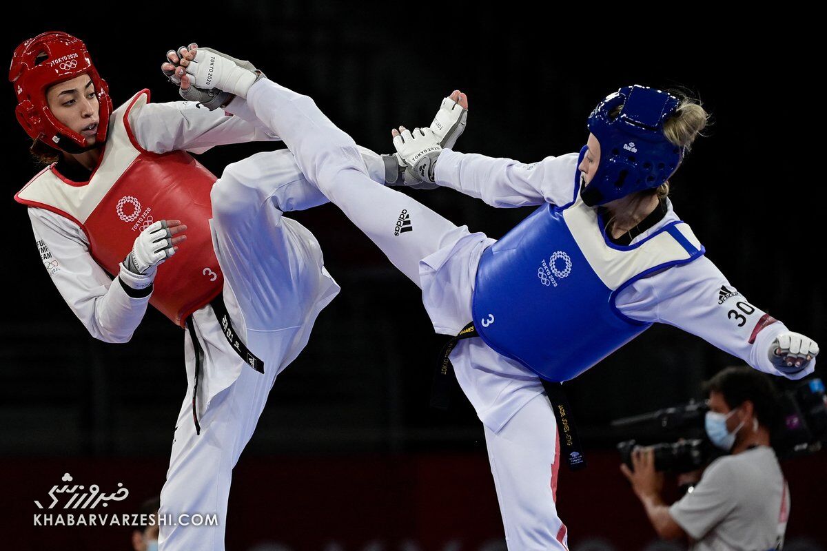 کیمیا علیزاده قهرمان دو دوره المپیک را شکست داد