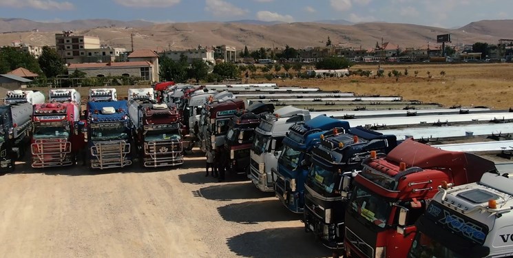 توزیع سوخت وارداتی از ایران در مراکز حساس لبنان +تصاویر