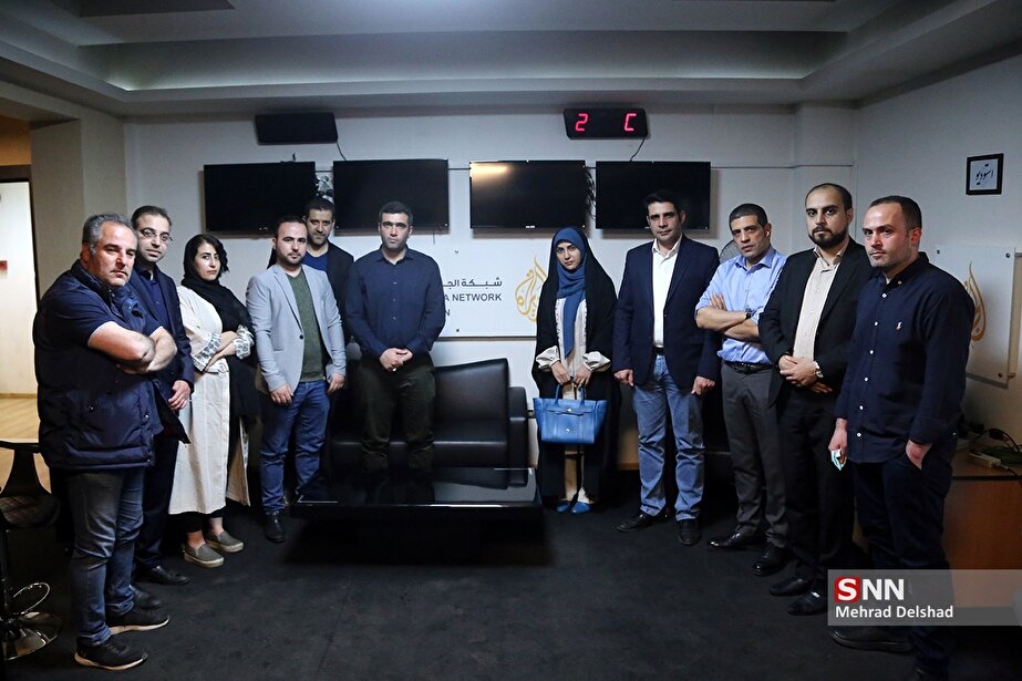 حضور خبرنگاران در دفتر الجزیره در تهران