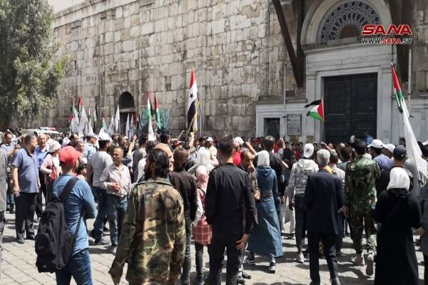 حضور گسترده مردم سوریه در مراسم روز جهانی قدس در «دمشق»