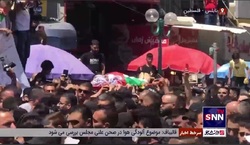 حضور گسترده مردم در تشییع پیکر نوجوان 16 ساله فلسطینی در نابلس