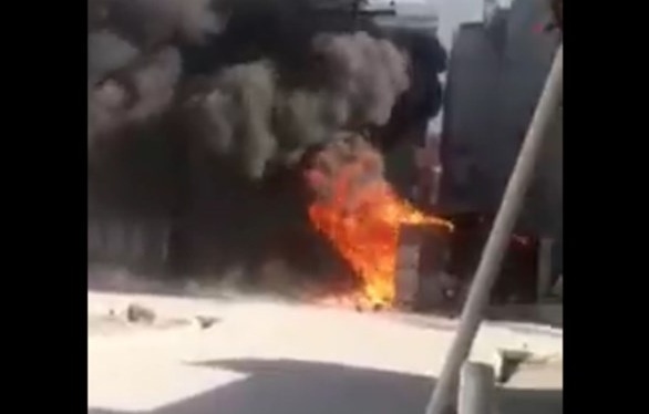وقوع آتش‌سوزی در بازار فروش فرآورده‌های نفتی کابل