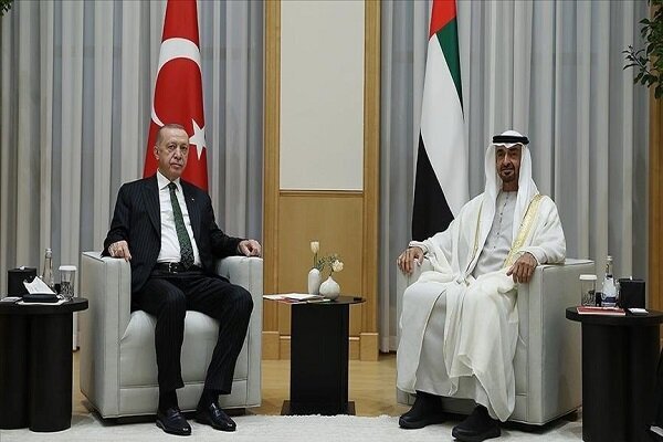 رئیس‌جمهور ترکیه و رئیس امارات گفتگو کردند