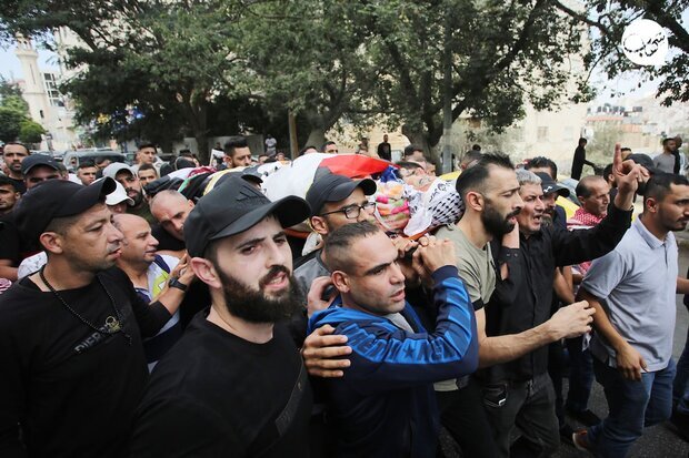 مراسم تشییع باشکوه شهید فلسطینی در نابلس+ تصاویر