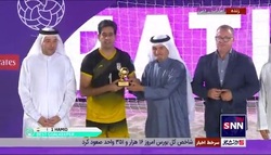 حمید بهزادپور دروازه&zwnj;بان تیم ملی کشورمان جایزه بهترین دروازه&zwnj;بان رقابت&zwnj;ها را کسب کرد