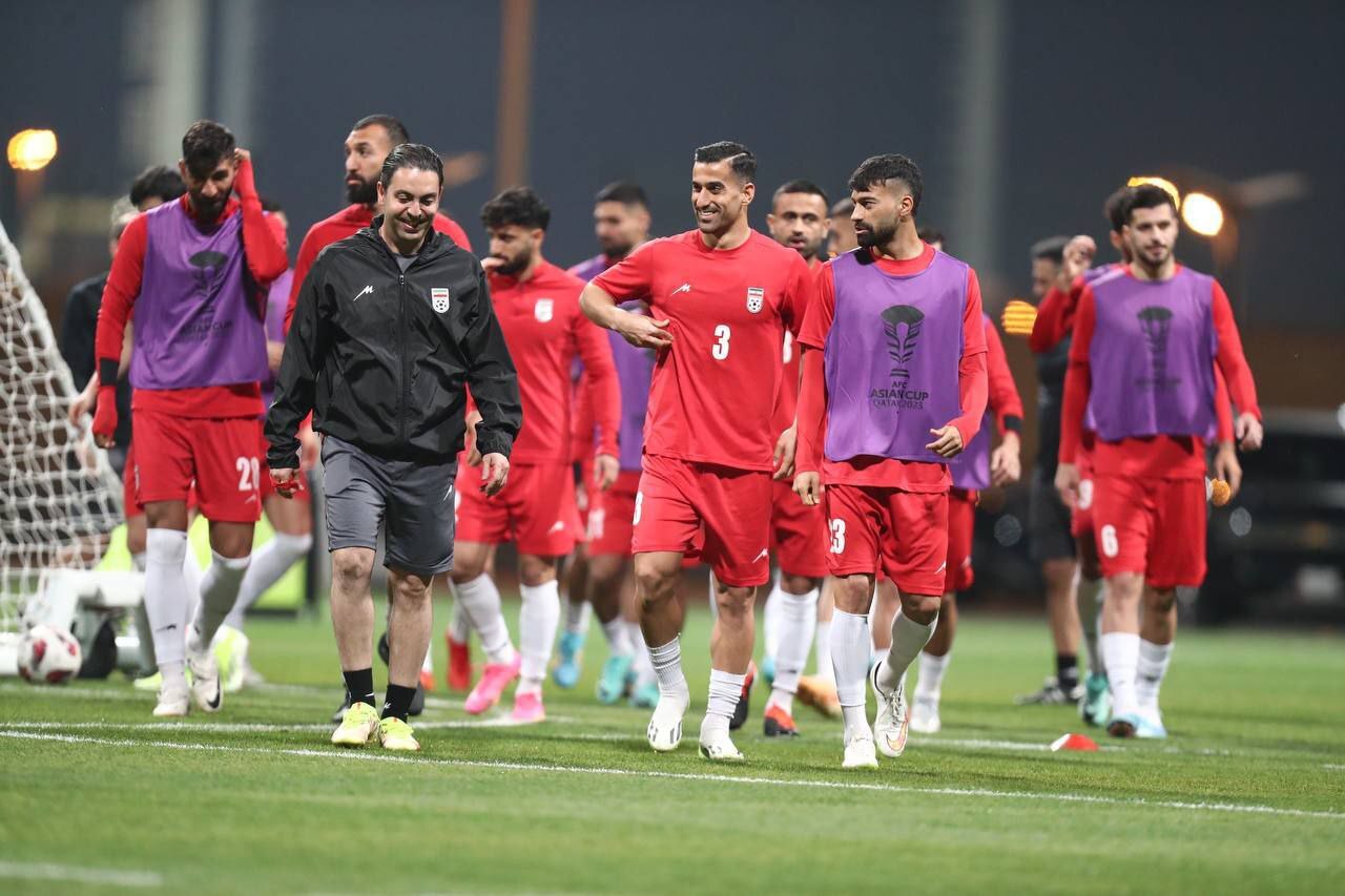 - برگزاری آخرین تمرین تیم ملی قبل از بازی با فلسطین
