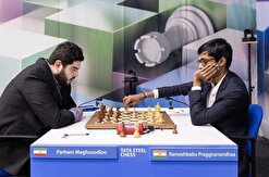 تیم ملی شطرنج ،پیام مقصودلو ،مسابقات جهانی شطرنج هند - تساوی مقصودلو در دور اول مسابقات شطرنج هند