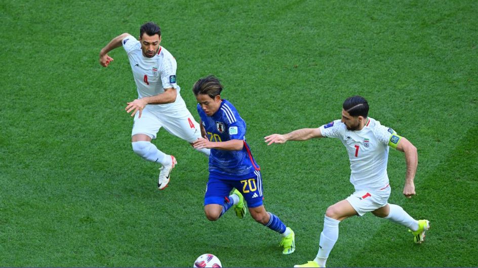 - ایران ۰-۱ ژاپن تا پایان نیمه اول