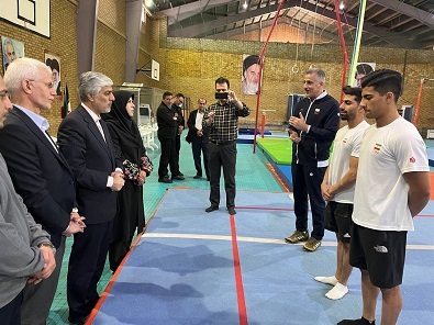 - بازدید وزیر ورزش و جوانان از اردوی تیم ملی ژیمناستیک