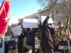 پیکر شهید امیدوار در حضور مردم کرمانشاه تشییع شد / مطالبه دانشجویان برای انتقام خون شهید راه قدس +فیلم