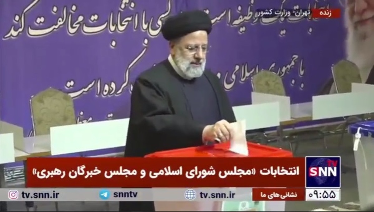 رئیس جمهور رأی خود را به صندوق انداخت