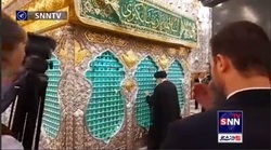 زیارت مضجع شریف حضرت زینب(سلام الله علیها) توسط رئیس&zwnj;جمهور