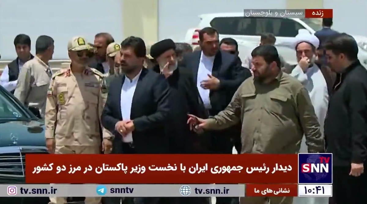 رئیس جمهور کشورمان برای دیدار با نخست وزیر پاکستان لحظاتی قبل به مرز دو کشور رسید