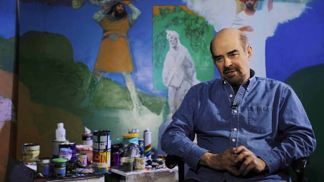 «حبیب صورتگر» به آنتن شبکه دو رسید / روایتی از نقاشی 100 متری زنده‌یاد حبیب‌الله صادقی