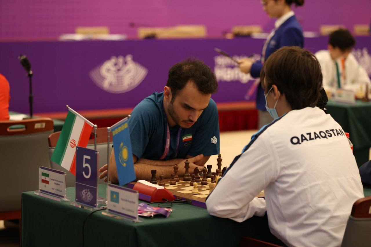دور ششم رقابت‌های شطرنج بازی‌های آسیایی هانگژو و رقبای ملی پوشان ایران