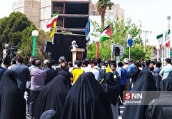 تجمع مردم سیستان در اعتراض به حمله رژیم صهیونیستی به کنسولگری ایران