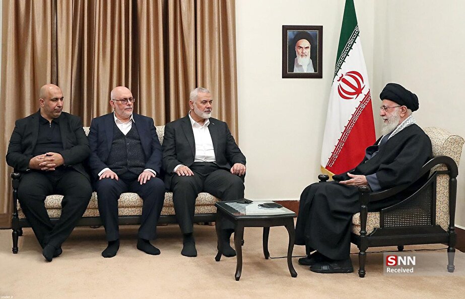 دیدار رهبر انقلاب اسلامی با اسماعیل هنیه رئیس دفتر سیاسی حماس