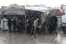 موج باران و سرما در غزه