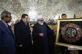 حضور نخست وزیر عراق در حرم امام رضا (ع)
