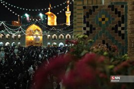 حال و هوای حرم مطهر رضوی در شب میلاد جوادالائمه علیه‌السلام