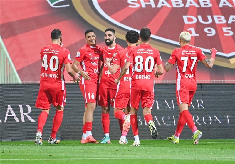 صعود شباب الاهلی در بازی ۱۰ گله مقابل النصر