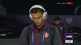 ورود بازیکنان پرسپولیس به ورزشگاه کینگدام آرنا ریاض