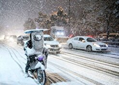 بارش برف و باران در جاده‌های ۹ استان