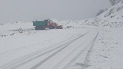 بارش برف در مازندران باعث مسدود شدن ۱۷۰ راه روستایی/بسته ماندن جاده‌های کندوان و هراز