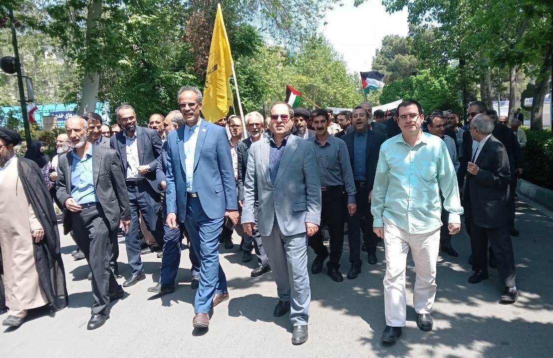 حمایت جامعه اسلامی دانشجویان دانشگاه تهران از خیزش ضد صهیونیستی دانشجویان و اساتید آمریکا