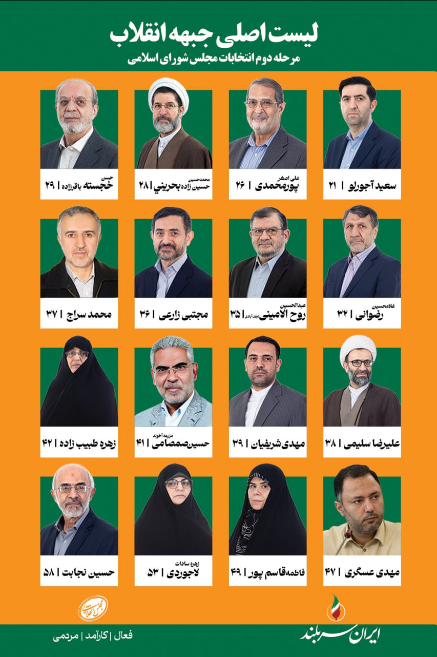 انتشار لیست نهایی کاندیداهای شورای ائتلاف نیروهای انقلاب