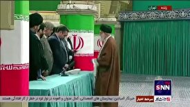فیلم کامل مشارکت رهبر انقلاب در دور دوم انتخابات مجلس شورای اسلامی