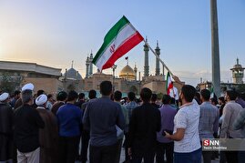 اجتماع و راهپیمایی دانشجویان استان قم در پاسداشت شهیدابراهیم رئیسی و همراهانش