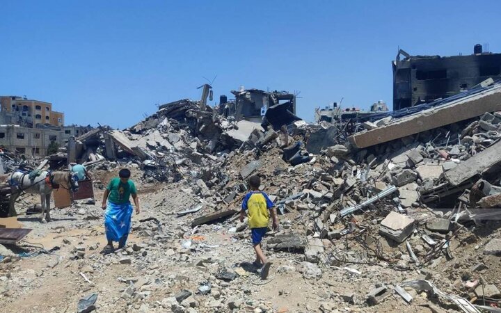 بمباران پناهگاه آوارگان فلسطینی در مرکز غزه