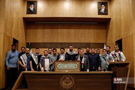 حضور خانواده شهدای غزه در دانشگاه تهران