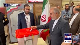 کنعانی سخنگوی وزارت امور خارجه رای خود را به صندوق انداخت