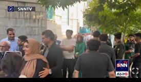 حضور بیشتر مردم در انتخابات با خنکی هوا/ صف‌های چند ده‌متری در حسینیه ارشاد شکل گرفت