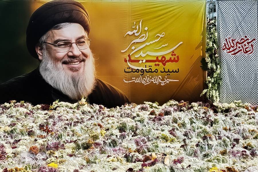 ادای احترام به سید مقاومت در میدان فلسطین تهران ادامه دارد