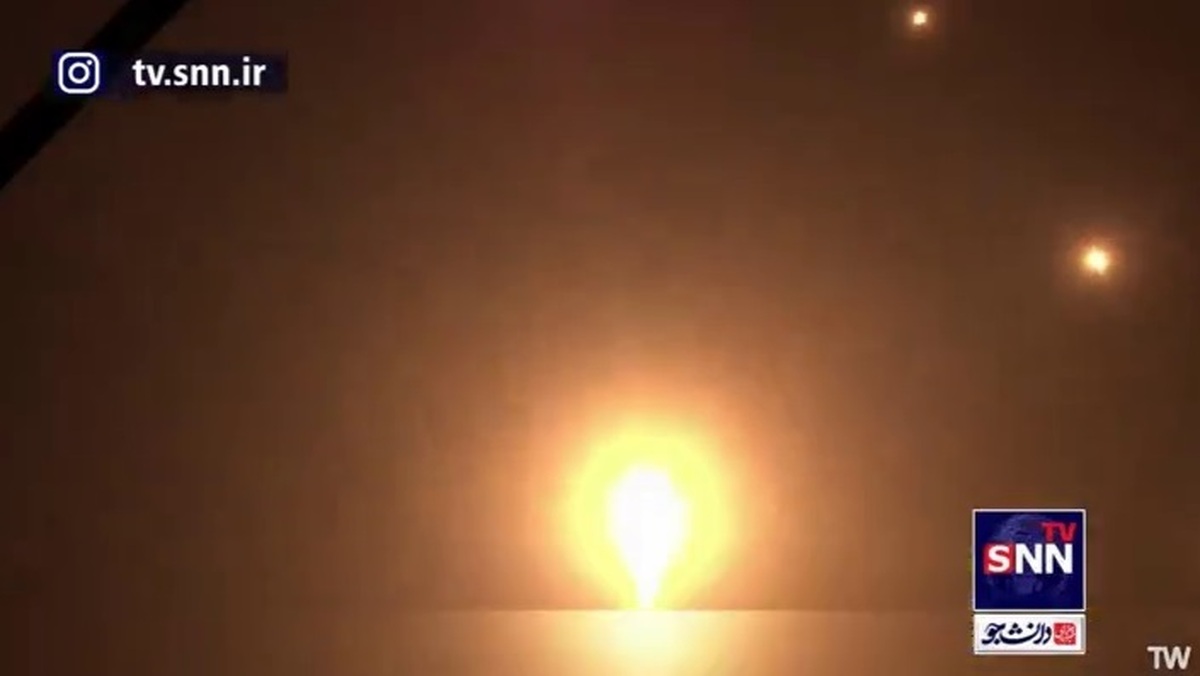 نخستین تصاویر از شلیک موشک&zwnj;های سپاه پاسداران به سمت سرزمین&zwnj;های اشغالی