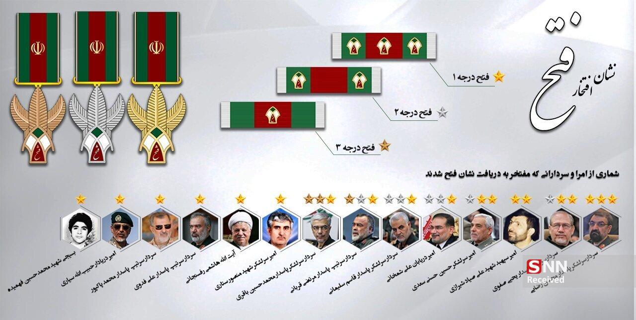 نشان فتح چیست و به چه کسانی اهدا شده است؟ + عکس 6