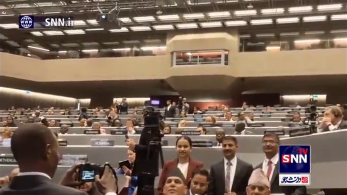 تشویق قالیباف پس از سخنرانی&zwnj;اش در حمایت از مردم لبنان و فلسطین