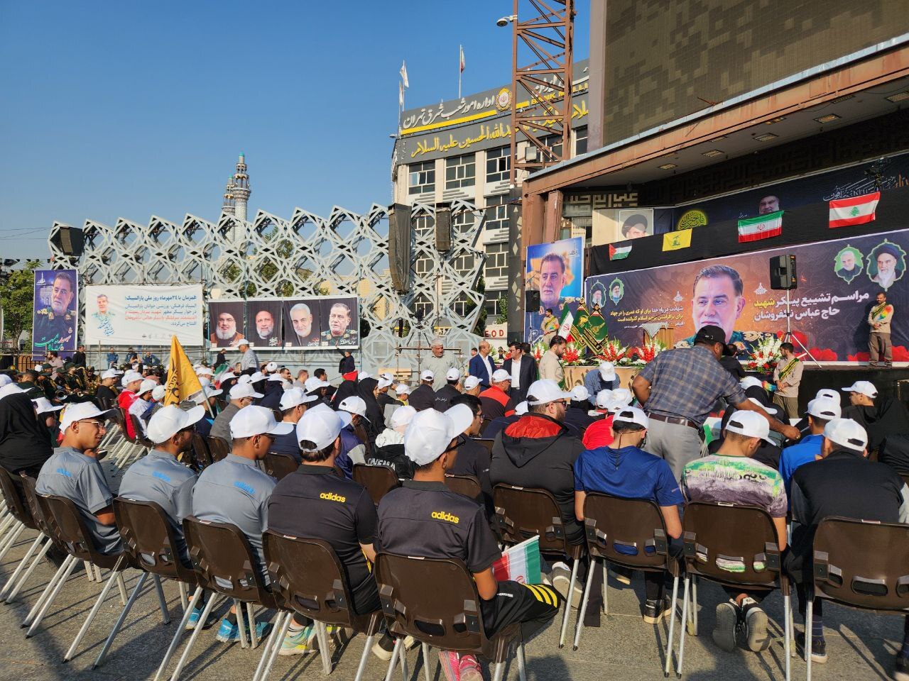 حضور ورزشکاران جوان پارالمپیکی در مراسم تشییع پیکر شهید نیلفروشان