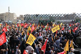 مراسم تشییع پیکر شهید سردار نیلفروشان در تهران (۱)