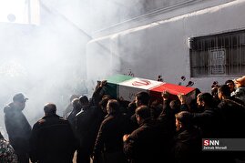 تشییع پیکر مطهر شهدای گمنام دفاع مقدس در معراج شهدای تهران