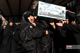 مراسم تشییع پیکر مطهر ۱۰۰ شهید گمنام در تهران (۳)