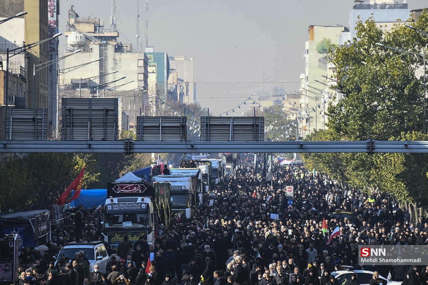 تشییع فرزندان گمنام در روز شهادت مادر