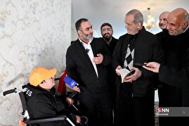 حضور رپیس جمهور در خیریه بهشت امام رضا (ع)