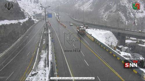 جاده‌های شمالی از مبدا تهران غرق در برف+فیلم